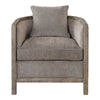 Uttermost Viaggio Gray Chenille Accent Chair By Casagear Home