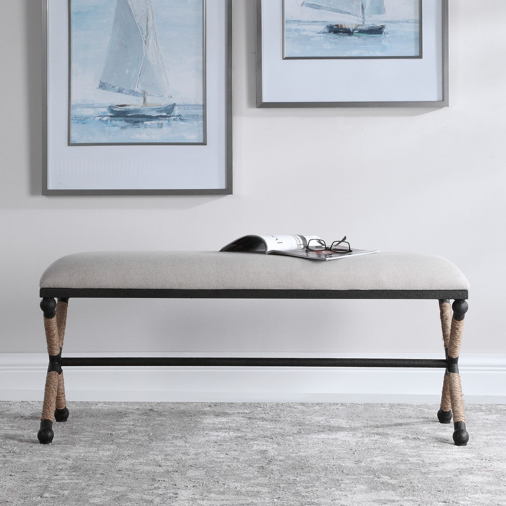 Uttermost Firth Oatmeal Bench By Casagear Home