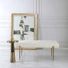 Uttermost Olivier White Bench By Casagear Home UT-23572