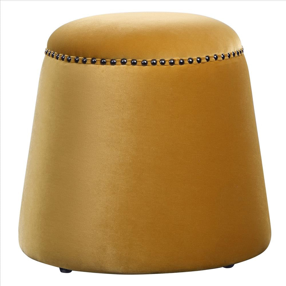 Uttermost Gumdrop Mustard Ottoman By Casagear Home