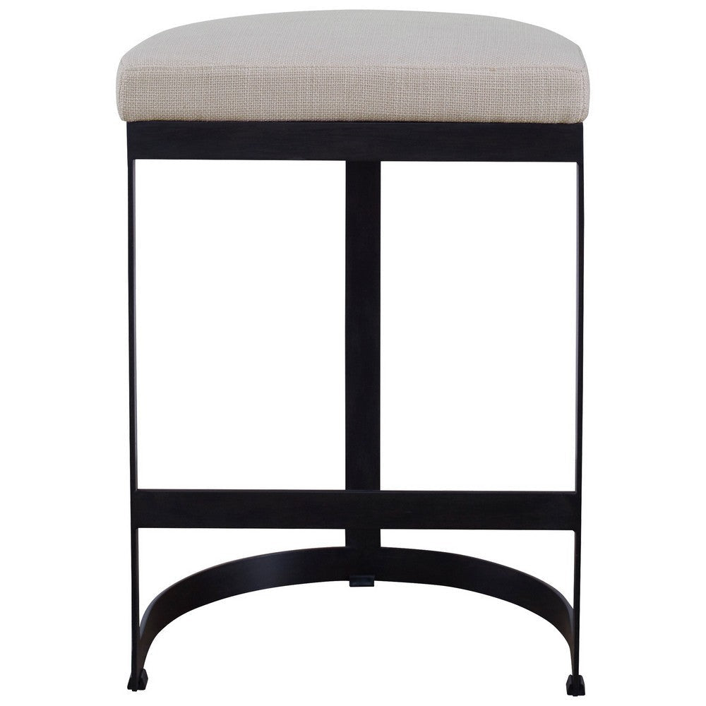 Uttermost Ivanna Black Iron Counter Stool By Casagear Home UT-23591