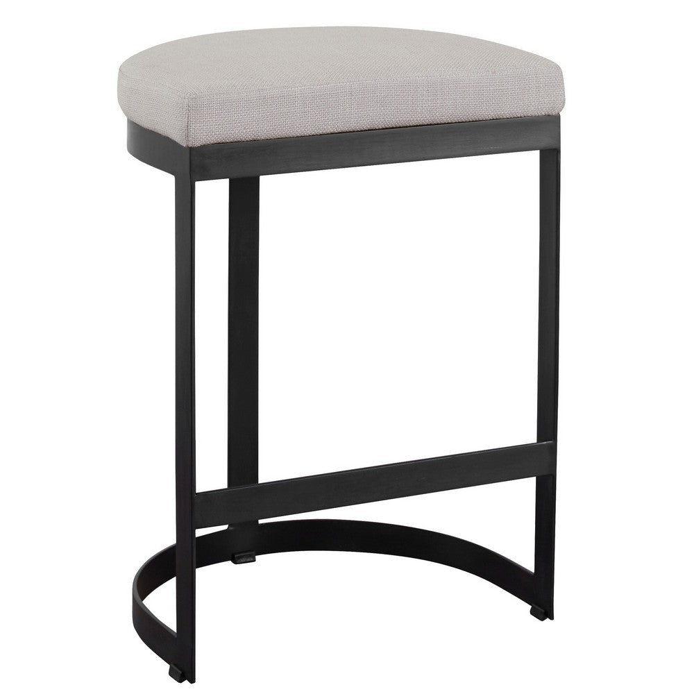 Uttermost Ivanna Black Iron Counter Stool By Casagear Home