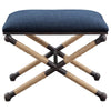 Uttermost Firth Small Navy Fabric Bench By Casagear Home