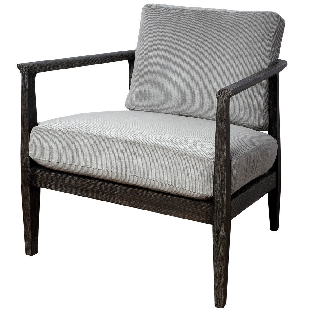 Uttermost Brunei Modern Gray Accent Chair By Casagear Home UT-23657