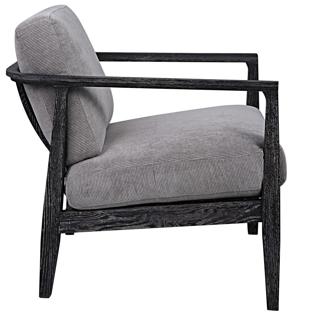 Uttermost Brunei Modern Gray Accent Chair By Casagear Home UT-23657