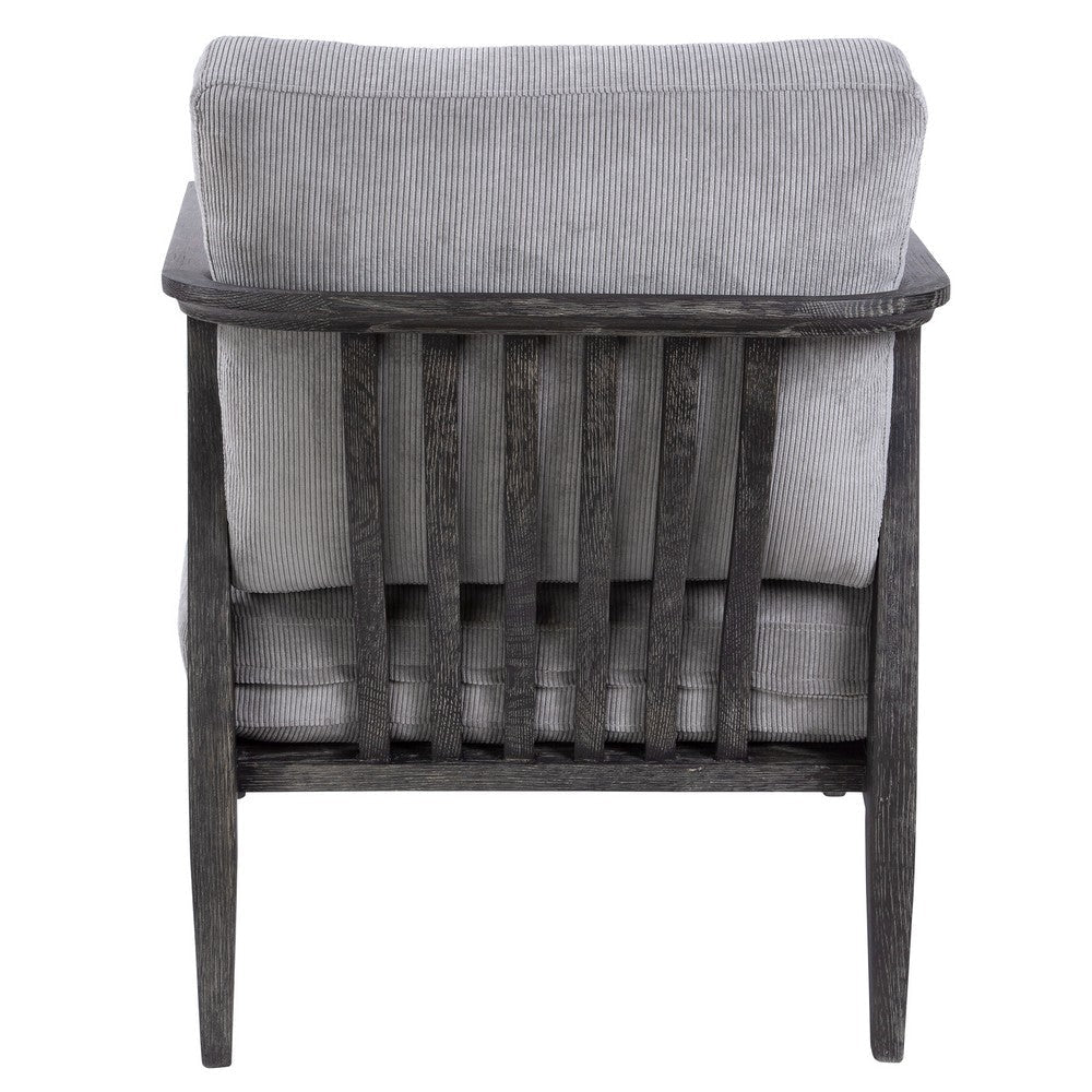 Uttermost Brunei Modern Gray Accent Chair By Casagear Home UT-23657