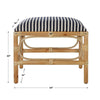 Uttermost Laguna Small Striped Bench By Casagear Home UT-23666