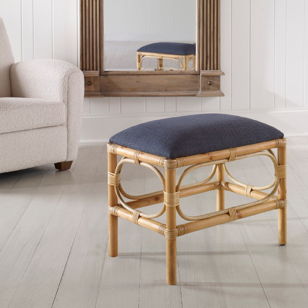 Uttermost Laguna Small Navy Bench By Casagear Home UT-23667