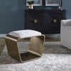 Uttermost Avila Light Gray Ottoman By Casagear Home UT-23673