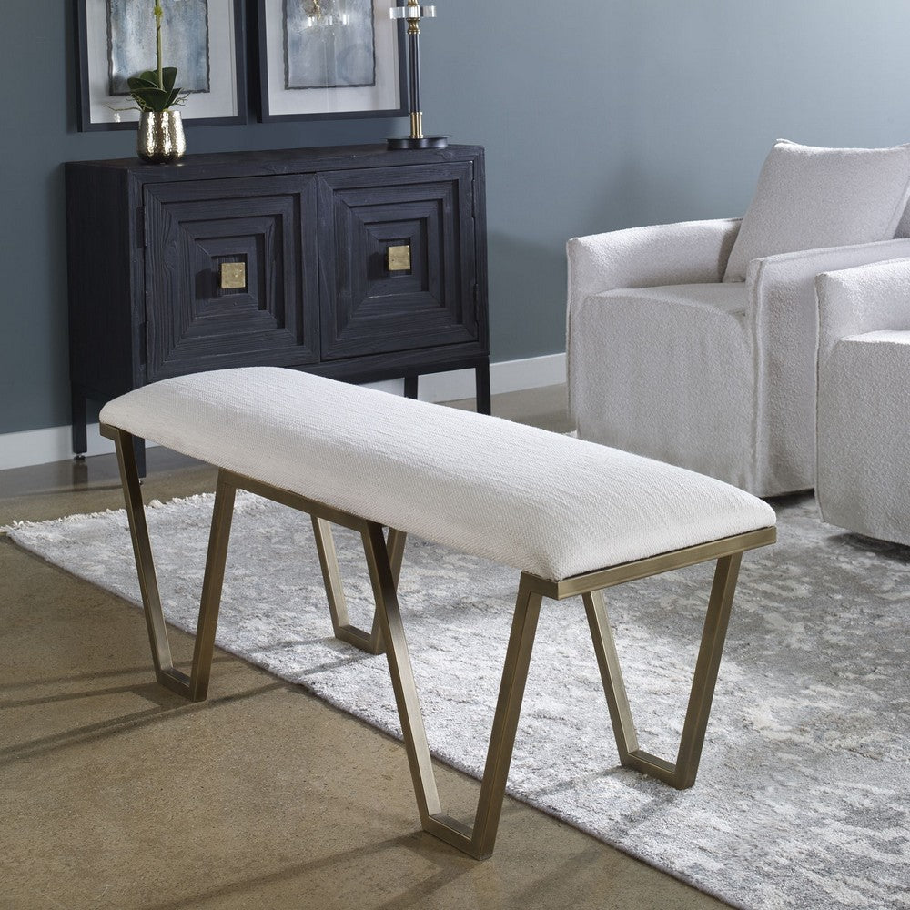 Uttermost Davenport Modern Coastal Bench By Casagear Home UT-23676