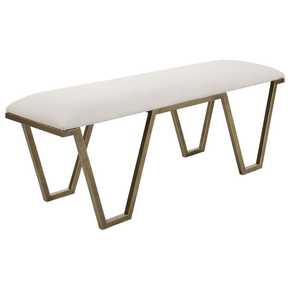 Uttermost Davenport Modern Coastal Bench By Casagear Home