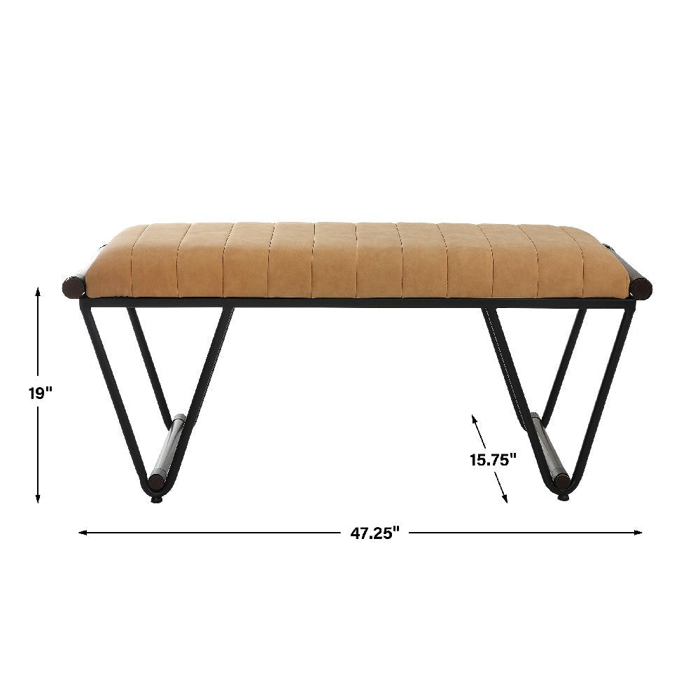 Uttermost Woodstock Mid-Century Bench By Casagear Home UT-23679