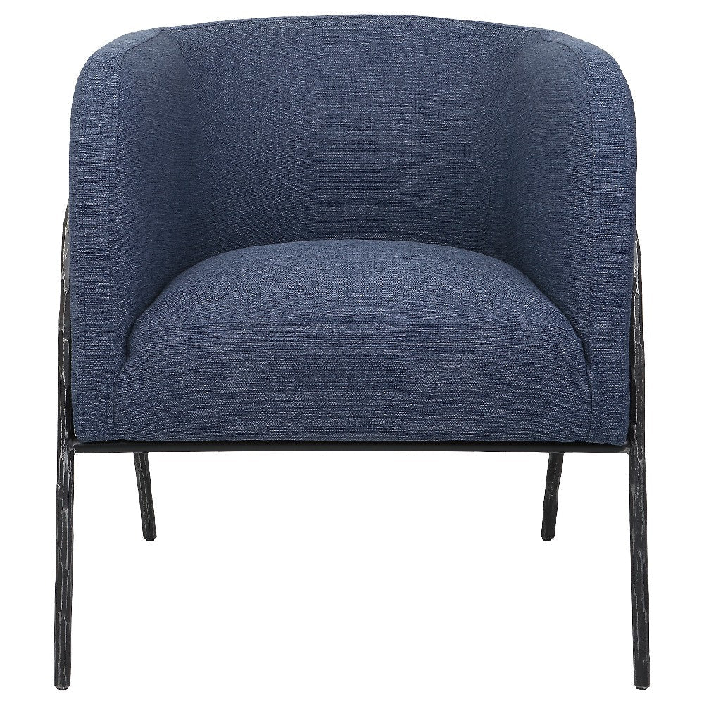 Uttermost Jacobsen Denim Barrel Chair By Casagear Home