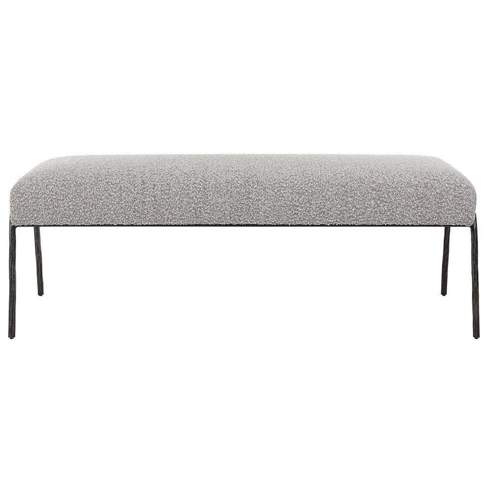 Uttermost Jacobsen Modern Gray Bench By Casagear Home