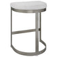 Uttermost Ivanna Backless Silver Counter Stool By Casagear Home UT-23687