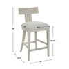 Uttermost Idris White Counter Stool By Casagear Home UT-23693