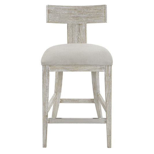 Uttermost Idris White Counter Stool By Casagear Home