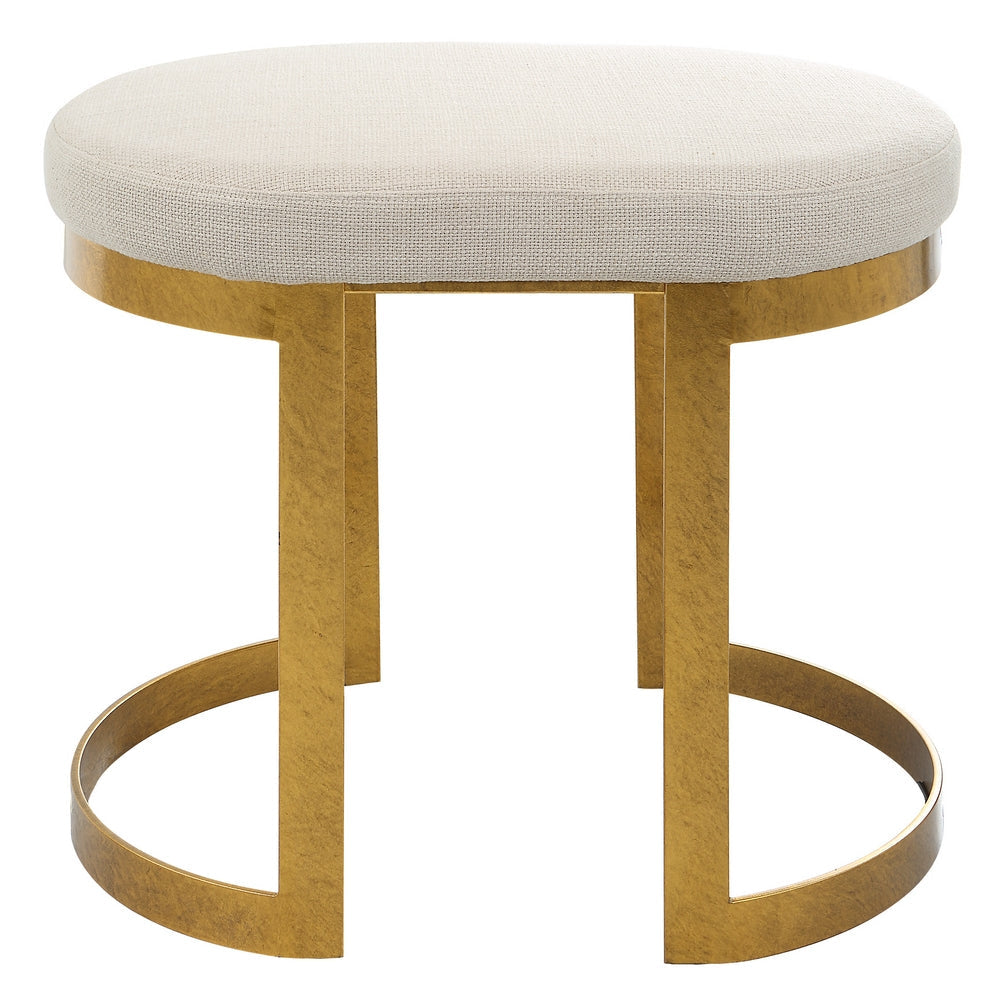 Uttermost Infinity Gold Accent Stool By Casagear Home