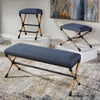 Uttermost Firth Rustic Navy Bench By Casagear Home UT-23713