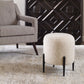 Uttermost Arles White Shearling Ottoman By Casagear Home UT-23715