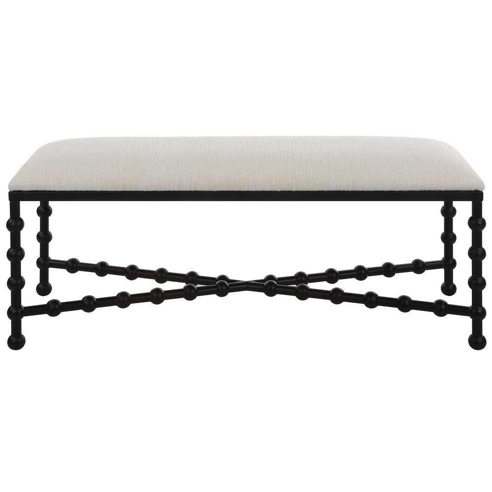 Uttermost Iron Drops Cushioned Bench By Casagear Home