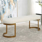 Uttermost Infinity Gold Bench By Casagear Home UT-23757