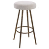 Uttermost Braven White Fabric Counter Stool By Casagear Home