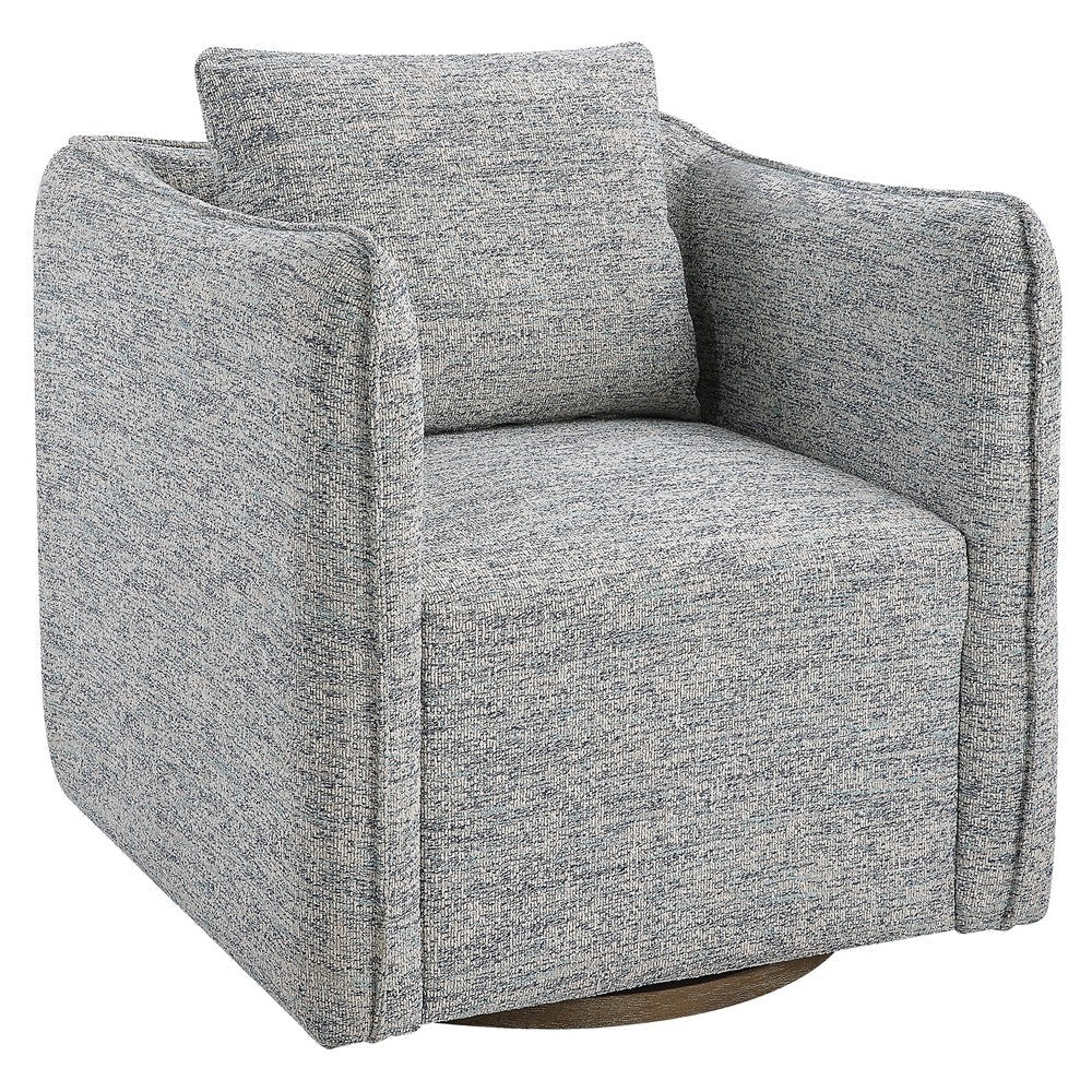 Uttermost Corben Blue Swivel Chair By Casagear Home UT-23820