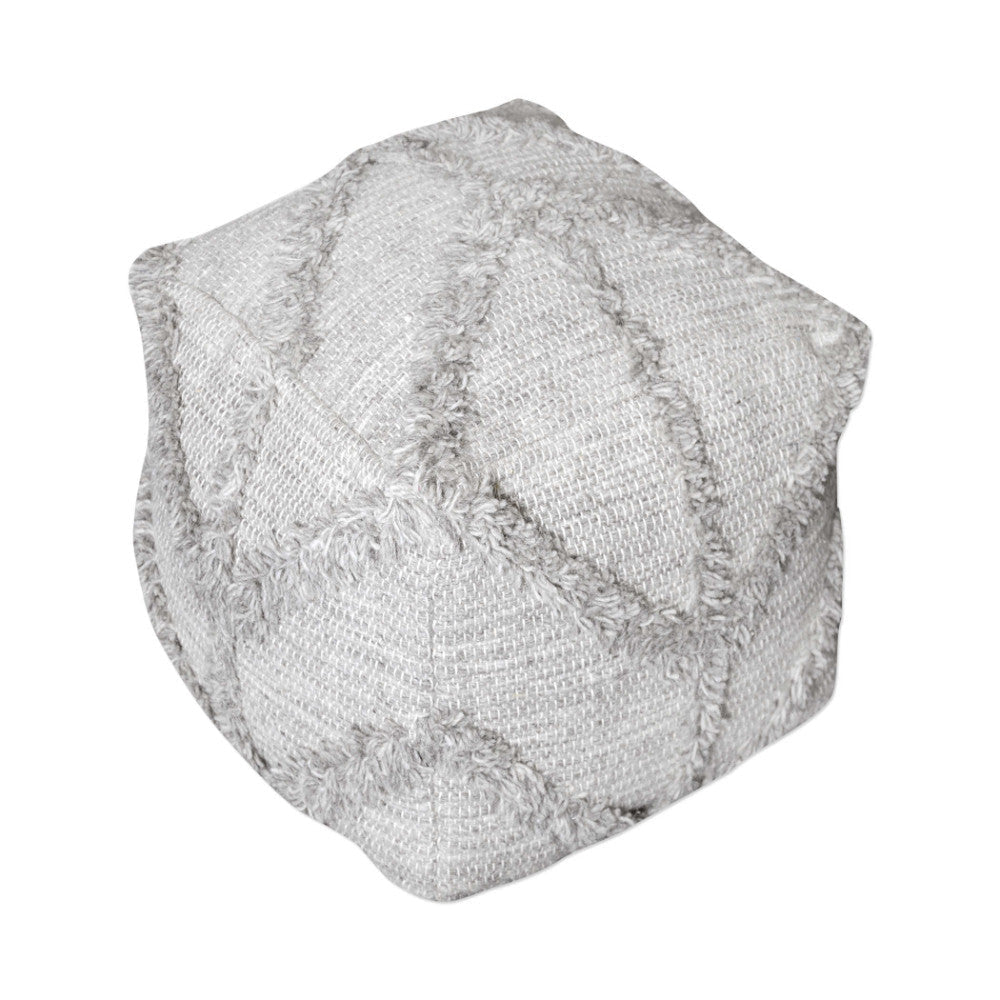 Uttermost Olfen Gray Pouf By Casagear Home