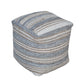 Uttermost Mesick Handwoven Gray Pouf By Casagear Home