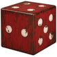 Uttermost Dice Red Accent Table By Casagear Home