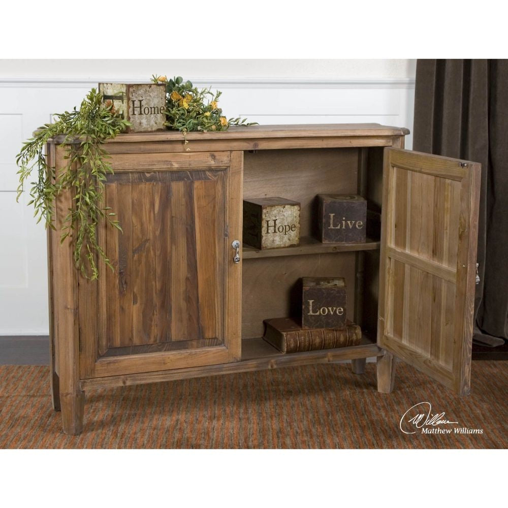 Uttermost Altair Reclaimed Wood Console Cabinet By Casagear Home UT-24244