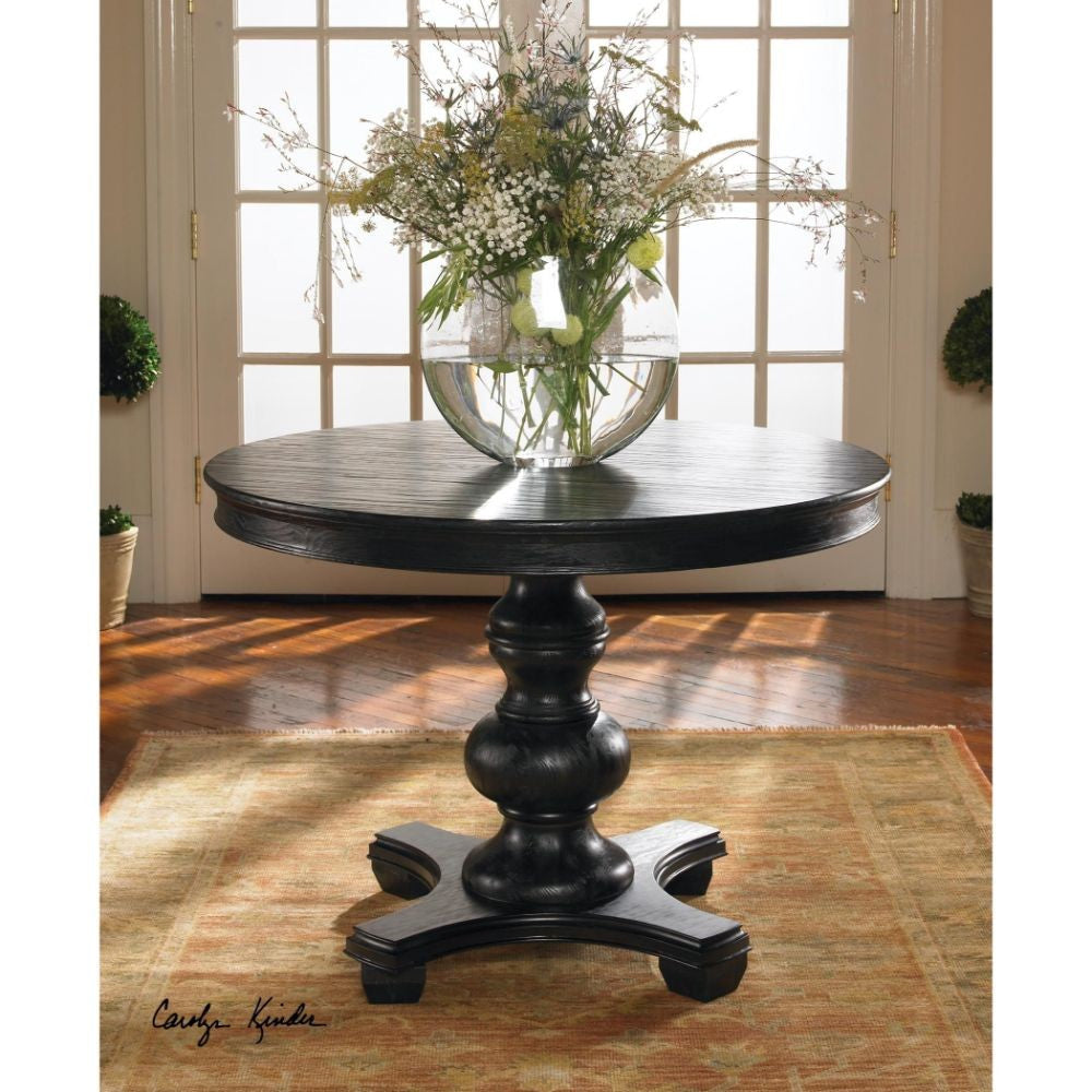 Uttermost Brynmore Wood Grain Round Table By Casagear Home UT-24310