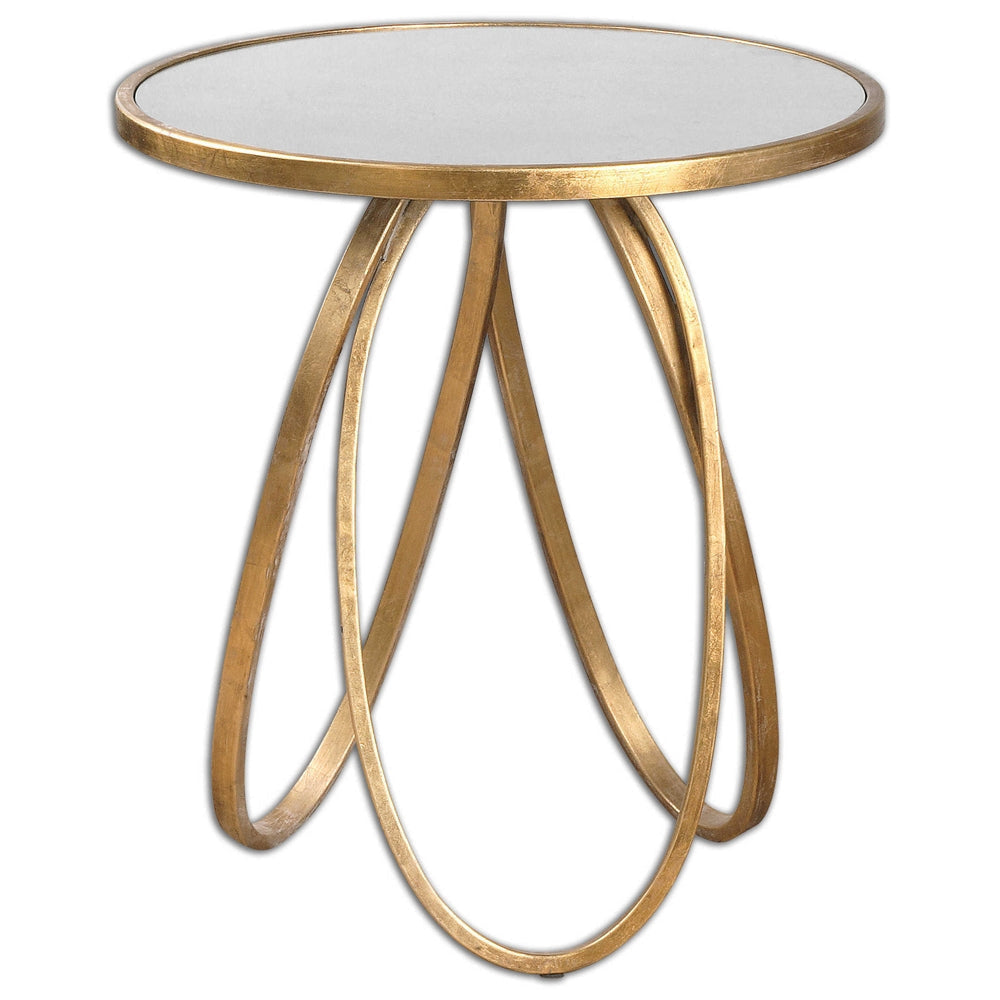 Uttermost Montrez Gold Side Table By Casagear Home