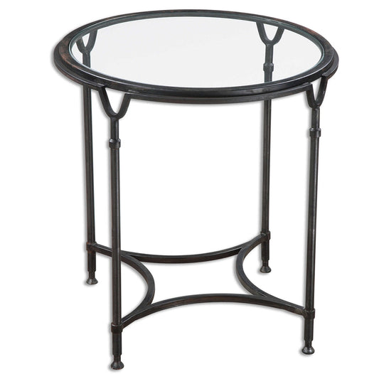 Uttermost Samson Glass Side Table By Casagear Home