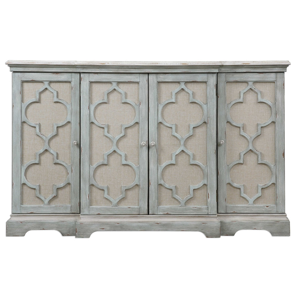 Uttermost Sophie 4 Door Grey Cabinet By Casagear Home