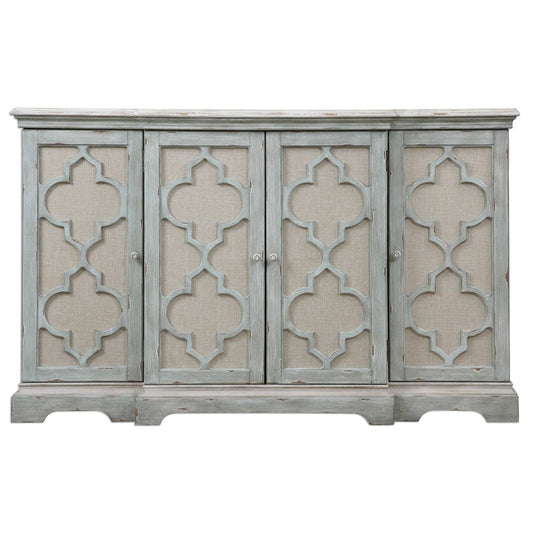 Uttermost Sophie 4 Door Grey Cabinet By Casagear Home