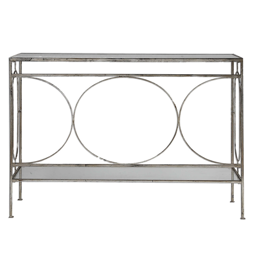 Uttermost Luano Silver Console Table By Casagear Home