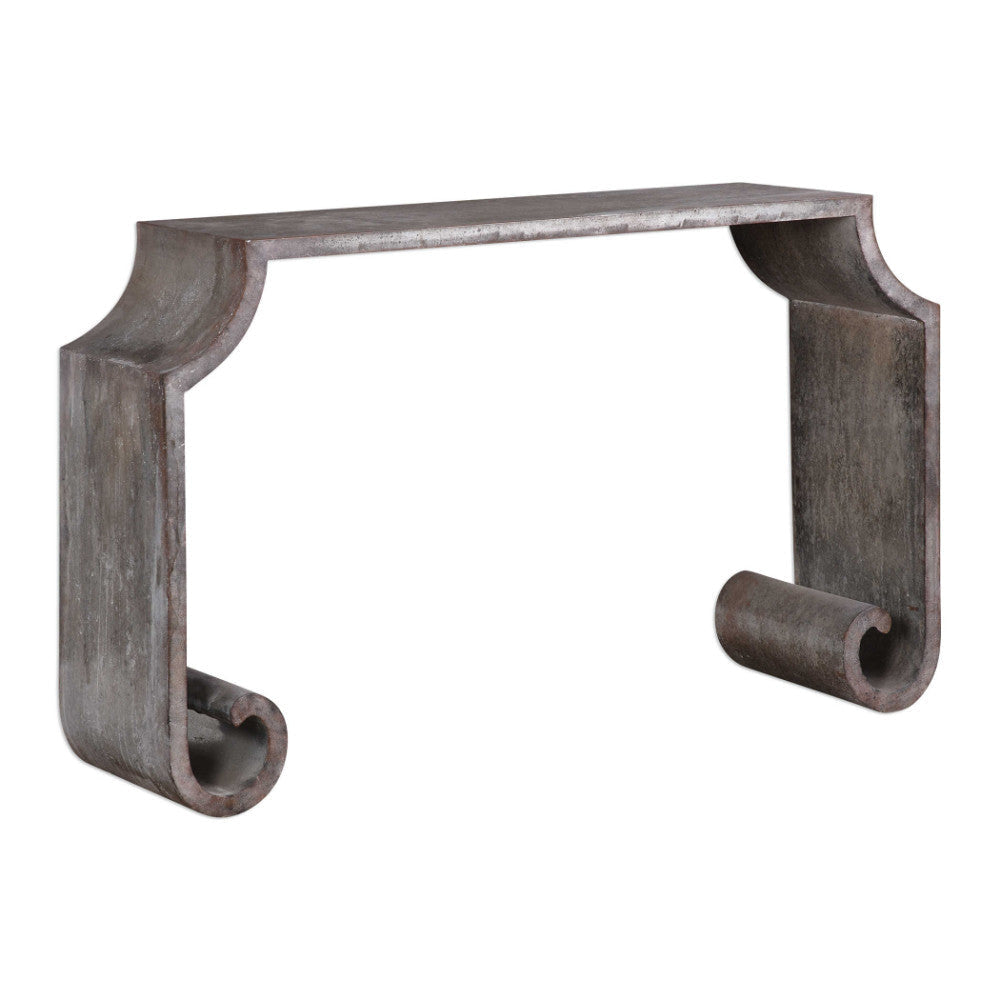 Uttermost Agathon Stone Gray Console Table By Casagear Home