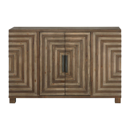 Uttermost Layton Geometric Console Cabinet By Casagear Home