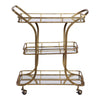 Uttermost Stassi Gold Serving Cart By Casagear Home