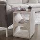 Uttermost Hans White Side Table By Casagear Home UT-24969