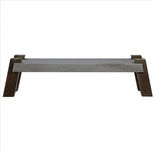 Uttermost Lavin Industrial Concrete Bench By Casagear Home