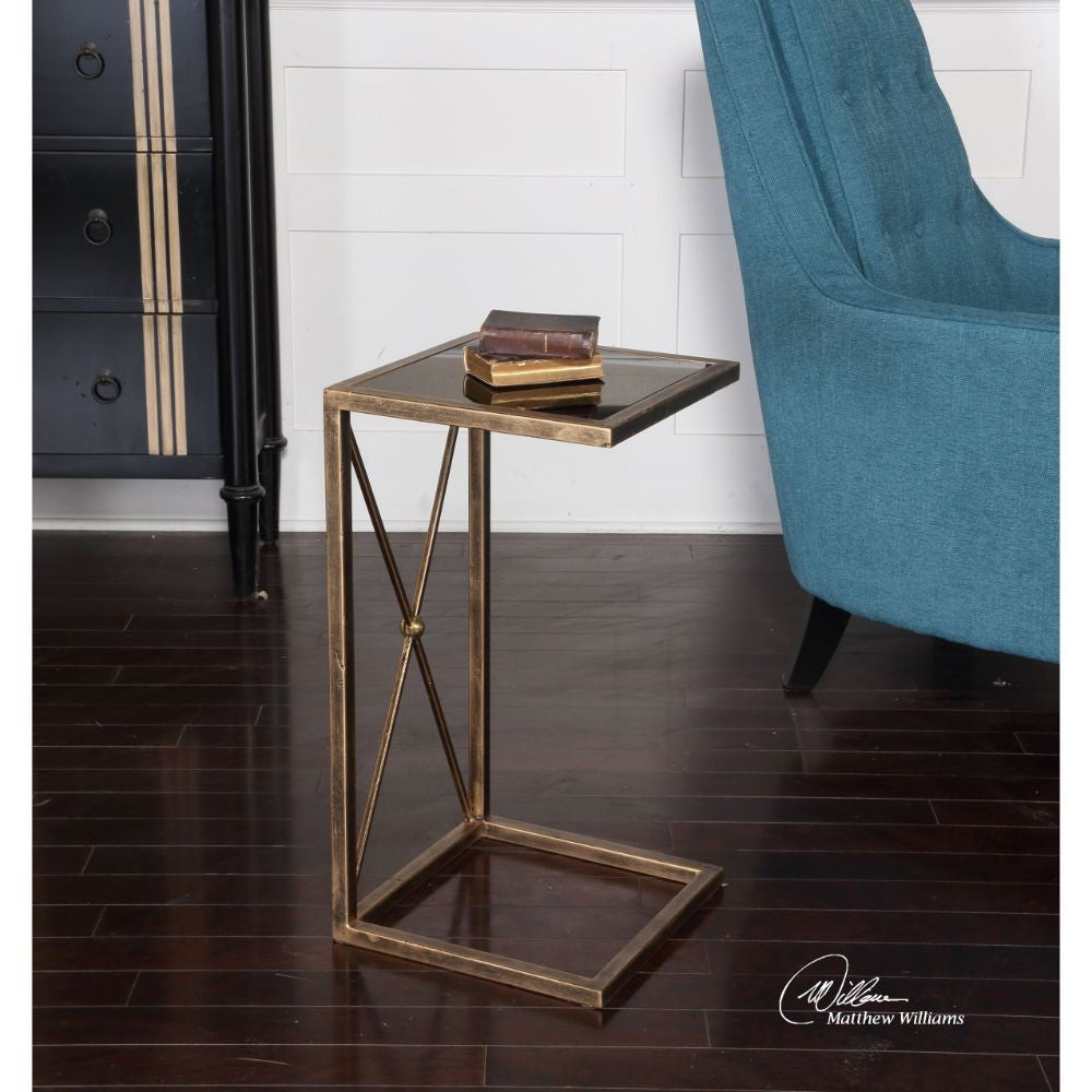 Uttermost Zafina Gold Accent Table By Casagear Home UT-25014