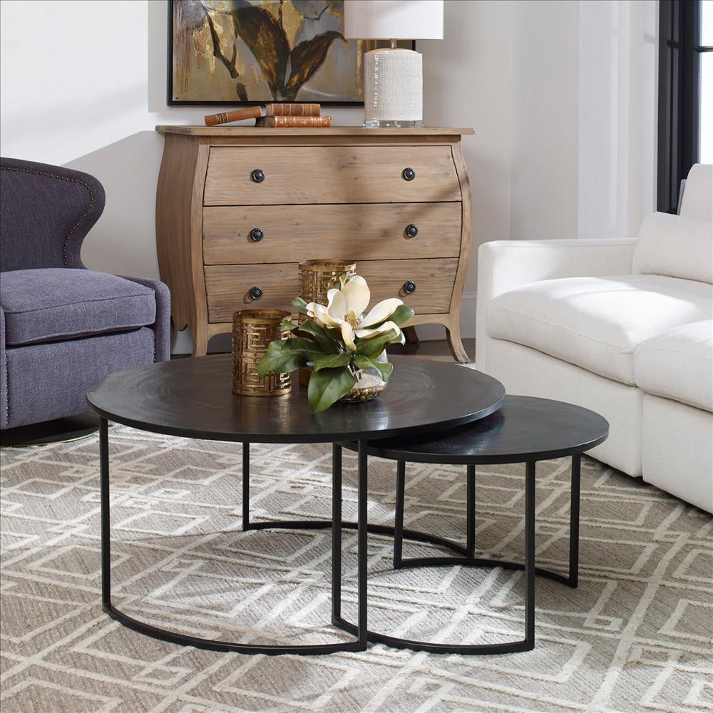 Uttermost Barnette Modern Nesting Coffee Tables S/2 By Casagear Home UT-25109