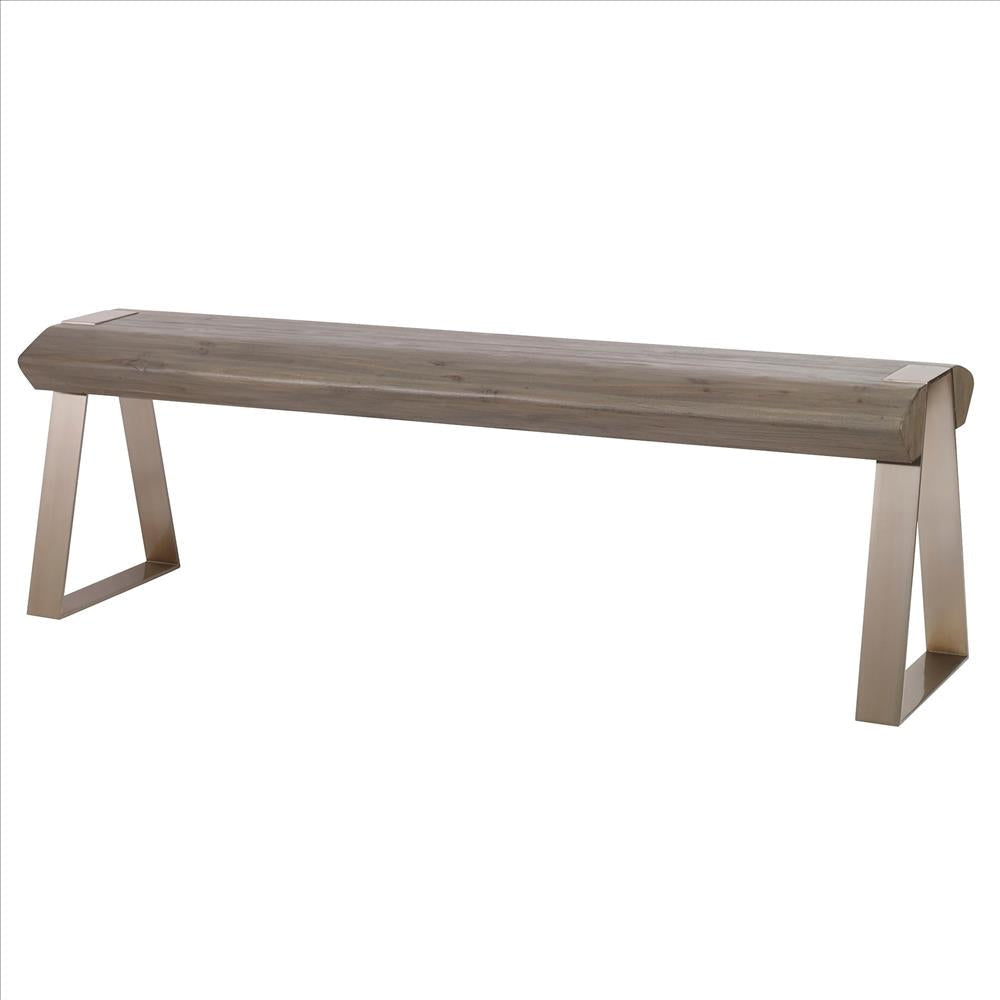 Uttermost Acai Light Gray Bench By Casagear Home UT-25118