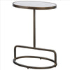 Uttermost Jessenia White Marble Accent Table By Casagear Home UT-25135