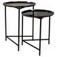 Uttermost Burnett Dark Nickel Nesting Tables, S/2 By Casagear Home