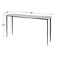 Uttermost Nightfall White Marble Console Table By Casagear Home UT-25173