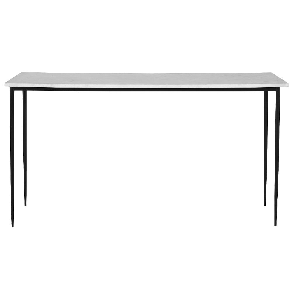 Uttermost Nightfall White Marble Console Table By Casagear Home